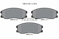 Bremsbelagsatz Scheibenbremse Q+ TEXTAR 2451001 für OPEL CHEVROLET ANTARA C140