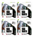 Speicherkarte Kingston Micro SD passend für Samsung Galaxy S20 S10 S9 S8 S7 S6 