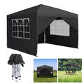 Pavillon 3x3m Wasserdicht Gartenzelt Faltpavillon Partyzelt Zelt mit Tragetasche