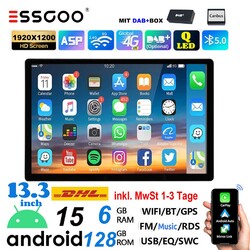 13.3" für VW T6 Transporter Multivan Android 15 Autoradio GPS DAB+ Carplay 128GB