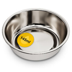Futternapf Fressnapf 145ml Wassernapf Schüssel aus Edelstahl für Hunde Katzen