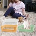 Kleintier-Katzentoilette, spritzwassergeschützte Kaninchentoilette für