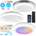 NEU Modern Smart Deckenventilator mit Beleuchtung LED Deckenlampe mit Ventilator