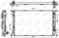 NRF (53116) Wasserkühler, Motorkühler, Kühler für AUDI