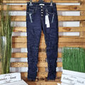 JEWELLY JEANS RV BAGGY JEANS GR.XS-XL OPTIK BLUE DENIM STYLED TOP AKTUELL JW2291