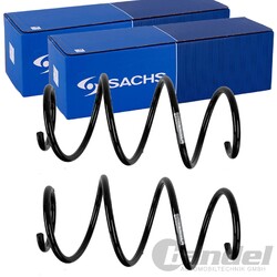 2X SACHS FAHRWERKSFEDERN VORNE PASSEND FÜR RENAULT TWINGO SMART FORFOUR