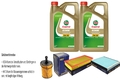 INSPEKTIONSKIT FILTER CASTROL 10L ÖL 5W30 für VW Touareg 7LA 7L6 7L7 2.5 R5