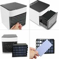 Mini Luftkühler Air Cooler USB Tisch-Ventilator mit Befeuchtung und Ersatzfilter