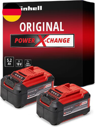 Original Einhell Akku Pxc-Twinpack 5,2 Ah Power X-Change (Li-Ion, 18 V, 2X 5,2 A