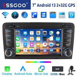 Für Audi A3 S3 RS3 8V 8P 32G Android 13 Autoradio DAB+ Carplay GPS Navi WIFI RDS