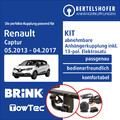 Für RENAULT Captur I Typ J5/ H5 05.2013-04.2017 AHK abn +13pol spez. E-Satz TOP