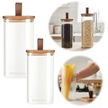 Vorratsdosen 2´er Set aus Glas mit Deckel Vorratsglas Luftdicht Küche Organizer