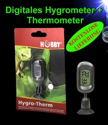 Terrarium digitales 🍀 THERMOMETER HYGROMETER 🍀 HOBBY Zubehör Deko Pflege Haus