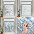 2x Sichtschutzfolie 3D Fensterfolie Selbstklebend Regenbogen Daftende Glasdekor