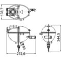 MAHLE CRT 209 000S Ausgleichsbehälter Kühlmittel für MERCEDES-BENZ C-KLASSE CLS 