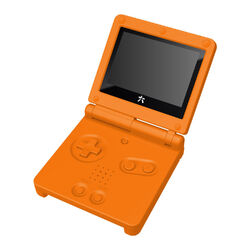RetroSix Prestige Gehäuse Kits IPS Ready für Game Boy Advance SP Solid Orange...