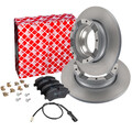 FEBI Bremsscheiben 288mm + Beläge + WAKO Hinten für FORD TRANSIT CUSTOM V362