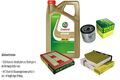 INSPEKTIONSKIT FILTER CASTROL 5L ÖL 5W30 für Audi Q3 8U 1.4 TFSI 1.2 TSI 16V
