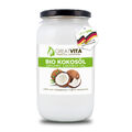 GreatVita Bio Kokosöl 1000 ml Glas, nativ & kaltgepresst zum Kochen & Backen