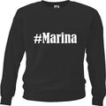 Sweatshirt Sweater #Marina für Damen Herren Kinder Farben Schwarz Weiss