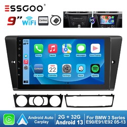 Für BMW 3er E90 E91 E92 316i Carplay Autoradio Android 13 2+32G GPS NAV WiFi RDS
