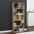 vidaXL Bücherregal Spanplatte Raumteiler Standregal Sideboard Sonoma-Eiche