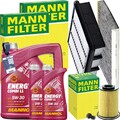 MANN INSPEKTIONSPAKET+MANNOL 5W-30 ÖL passend für 2.0 CRDI HYUNDAI i30 KIA CEED