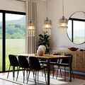 3 Flammig Kristall E27 Pendelleuchte ohne Glühbirnen Hängelampe Elegantes Design