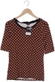 Comma T-Shirt Damen Shirt Kurzärmliges Oberteil Gr. EU 42 Braun #at30flm