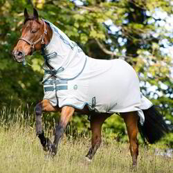 Horseware Amigo AmEco Bug Fliegendecke Fliegendecke - silber/türkis
