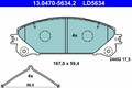 Bremsbelagsatz Scheibenbremse ATE Ceramic 13.0470-5634.2 für LEXUS TOYOTA RAV NX
