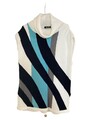 TUZZI Damen Pullunder Gr. 38 Viskose Strickmuster Gestreift Casual Mehrfarbig