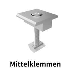 Solarmodule PV Halterung Trapezblech Flachdach Befestigungsschiene Alu Montage