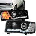 Scheinwerfer Set schwarz LED Blinker für VW T4 1990-2003 kurzer Radstand