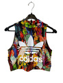 Adidas x Farm Damen Tank Top Gr. 34 / S Tropical Passaredo cropped  Shirt bunt