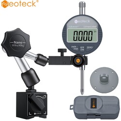 Neoteck Magnetstativ Messstativ Digital Messuhr Magnetfuß Messuhrhalter 0~25,4mm