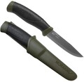 Morakniv Companion S M11827, Edelstahl, Scandi-Schliff, Messerholster, Oliv Grün