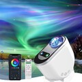 Bluetooth LED Polarlicht Projektor Nachtlicht Galaxy Lampe Musik Lautsprecher