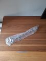 Relaxdays Spiralhering Erdanker Stahl Anlegepflock für Hunde, 42 cm lang, silber