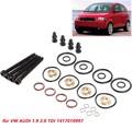 4x BOSCH PUMPE-DÜSE-DICHTSATZ TDI + VW DEHNSCHRAUBEN REPSATZ passend für VW AUDI