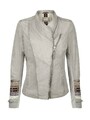 Maze Lederjacke Damenjacke Freizeitjacke Lammnappa Leder muschelweiß 42 44 46 48