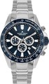JACQUES LEMANS mid-39575 Herrenuhr Armbanduhr Chronograph 48 mm silber