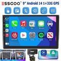 1+32G KAM DAB Für Audi A4 8H B6 B7 00-09 Carplay 9" Android 14 Autoradio GPS SWC