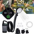 Tragbare Campingdusche 6000mAh Akku mit Pumpe Camping Dusche Outdoor mit USB DHL