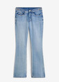 Bootcut-Jeans mit Applikation Gr. 44 Blau Denim Damenjeans Hose Pants Neu