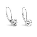 ZIRKONIA OHRRINGE ECHT SILBER 925 FUNKELNDER DIAMANT EFFECT OHRSCHMUCK HÄNGER 1a
