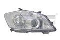 Hauptscheinwerfer TYC 20-12447-05-2 für AURIS TOYOTA H11/HB3 V-system Dual VVTi
