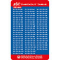 Winmau Dart PDC Checkout Table Checkout Tabelle Karte NEU Dartpfeile Zubehör