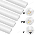 LED Profil Aluprofil Alu Schiene Leiste Profile für LED-Streifen Eloxiert 5x 1m