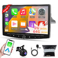 64G 10.1Zoll Android 13 Autoradio 1 DIN CarPlay GPS NAVI WiFi mit Rückfahrkamera